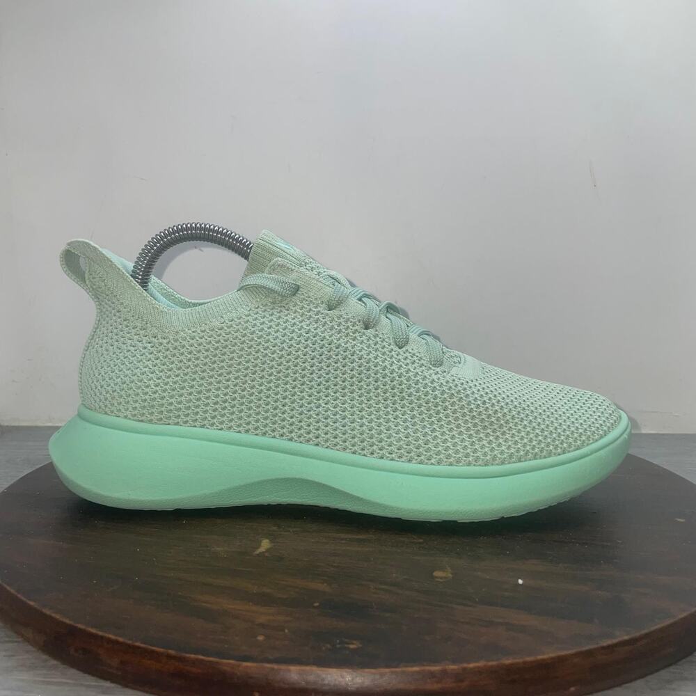 Vivaia Urban Sneakers Sliders Green Mesh Athletic Shoes Women's 7-7.5 US 38 EU